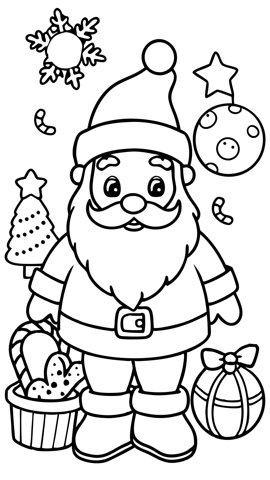 santa coloring pages